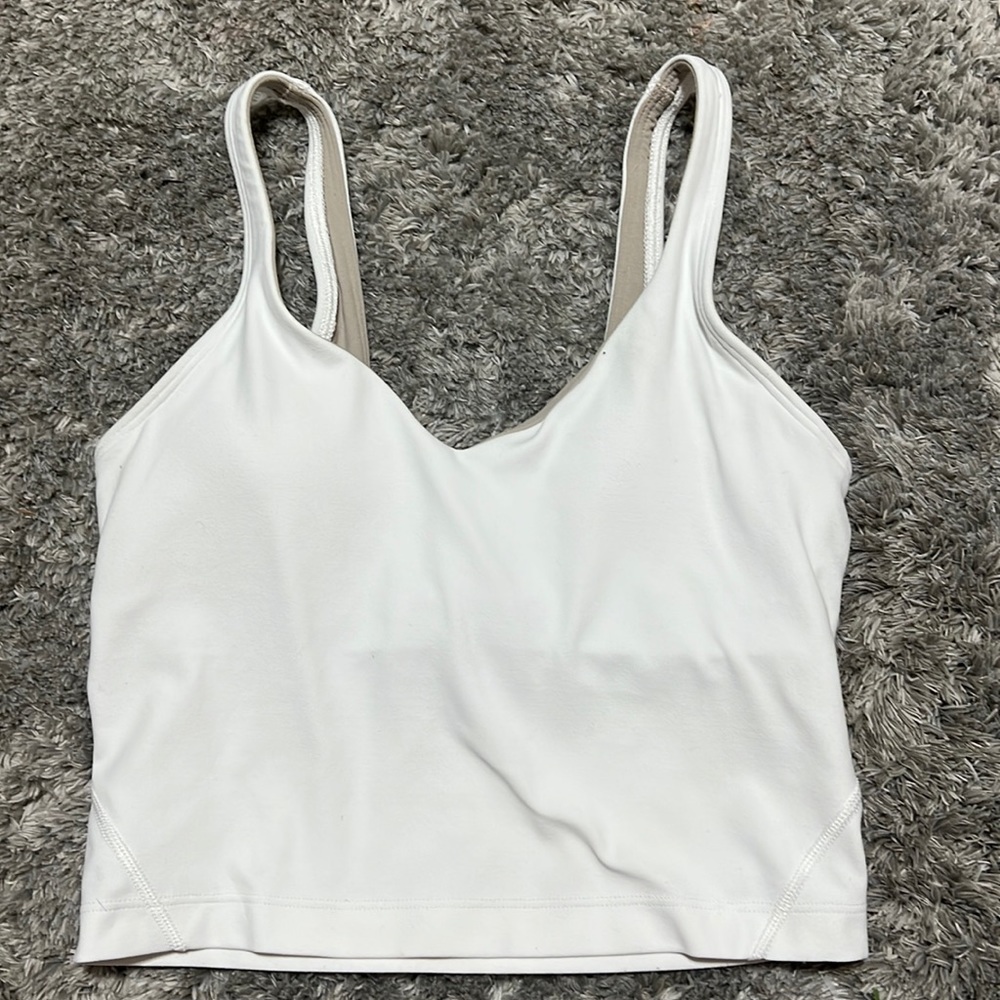 White Lululemon Align Tank